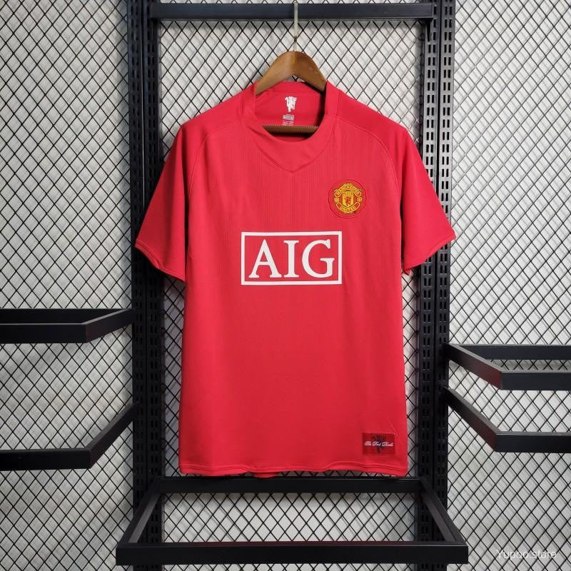 Maillot Manchester United maillot Rétro - 2007 Domicile