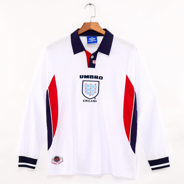 Maillot Angleterre - 1998 Domicile Retro Manches Longues