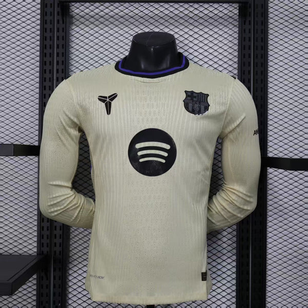 Maillot Barcelone - 24/25 Extérieur Player Manches Longues