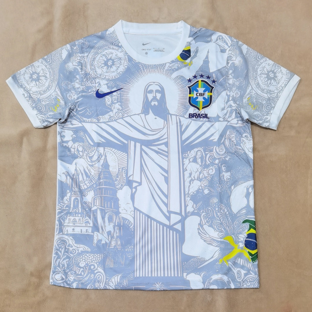 Maillot Brésil white - 25/26 Spécial