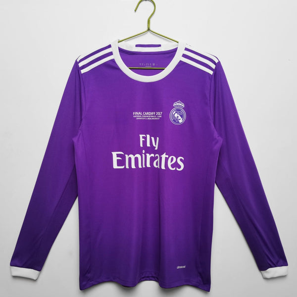 Maillot Real Madrid - 2016-2017 Extérieur Retro Manches Longues