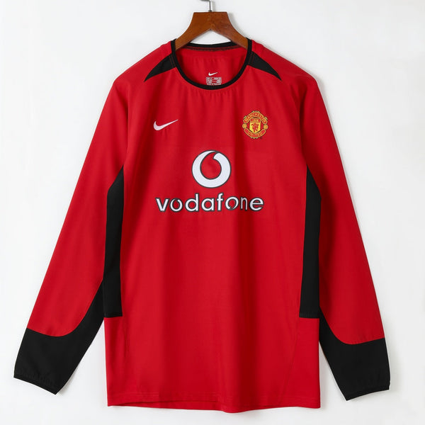 Maillot Manchester United maillot - 2002-2004 Domicile Retro Manches Longues