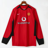 Maillot Manchester United maillot - 2002-2004 Domicile Retro Manches Longues