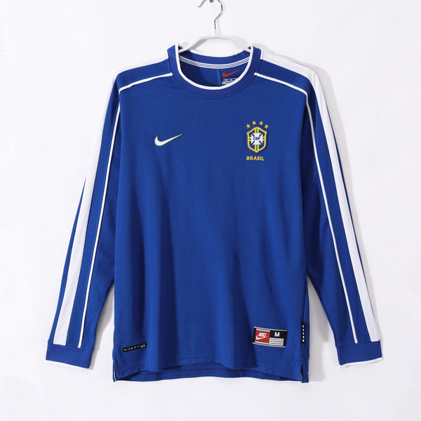 Maillot Brésil Rétro - 1998 Extérieur Manches Longues