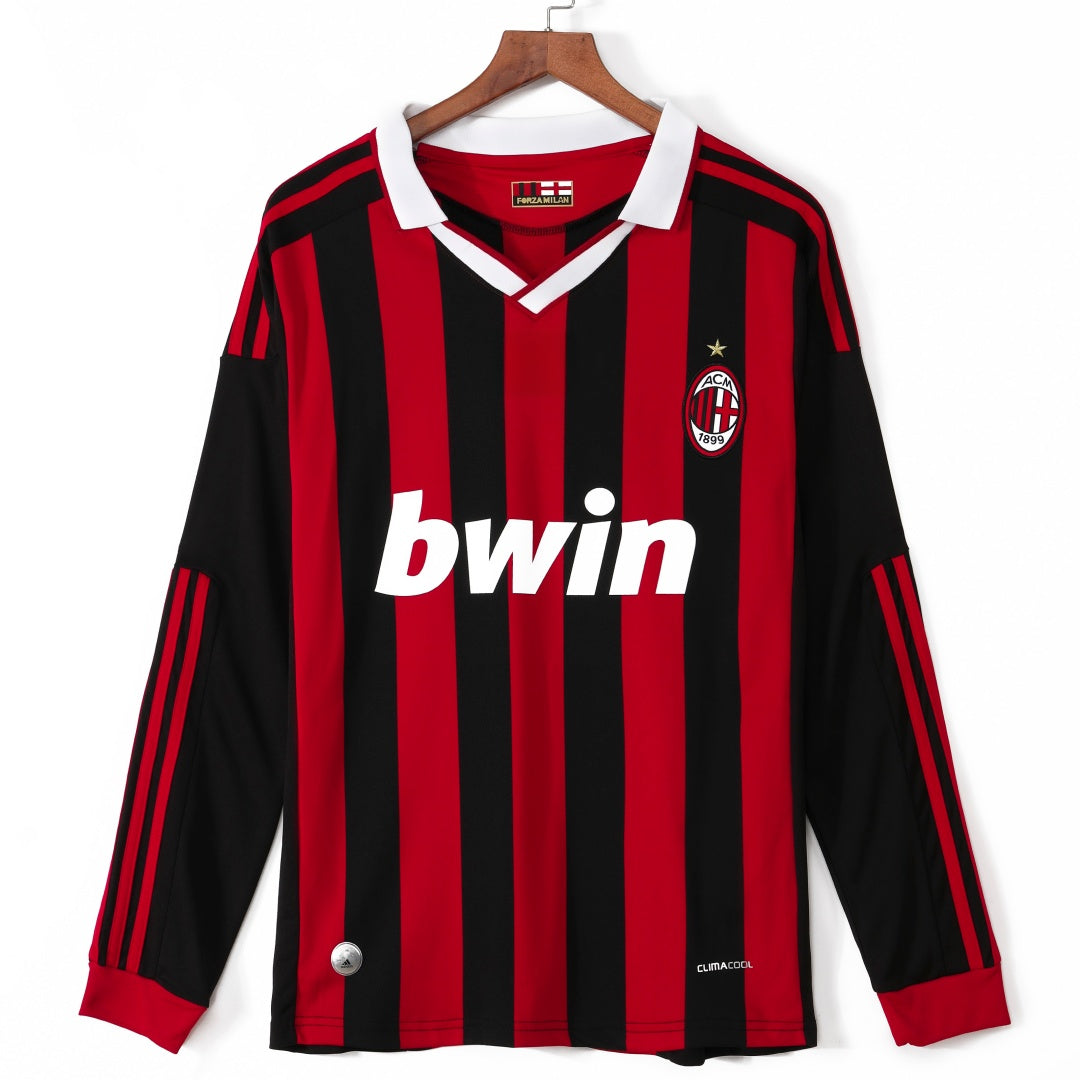 Maillot AC Milan - 2009-2010 Domicile Retro Manches Longues