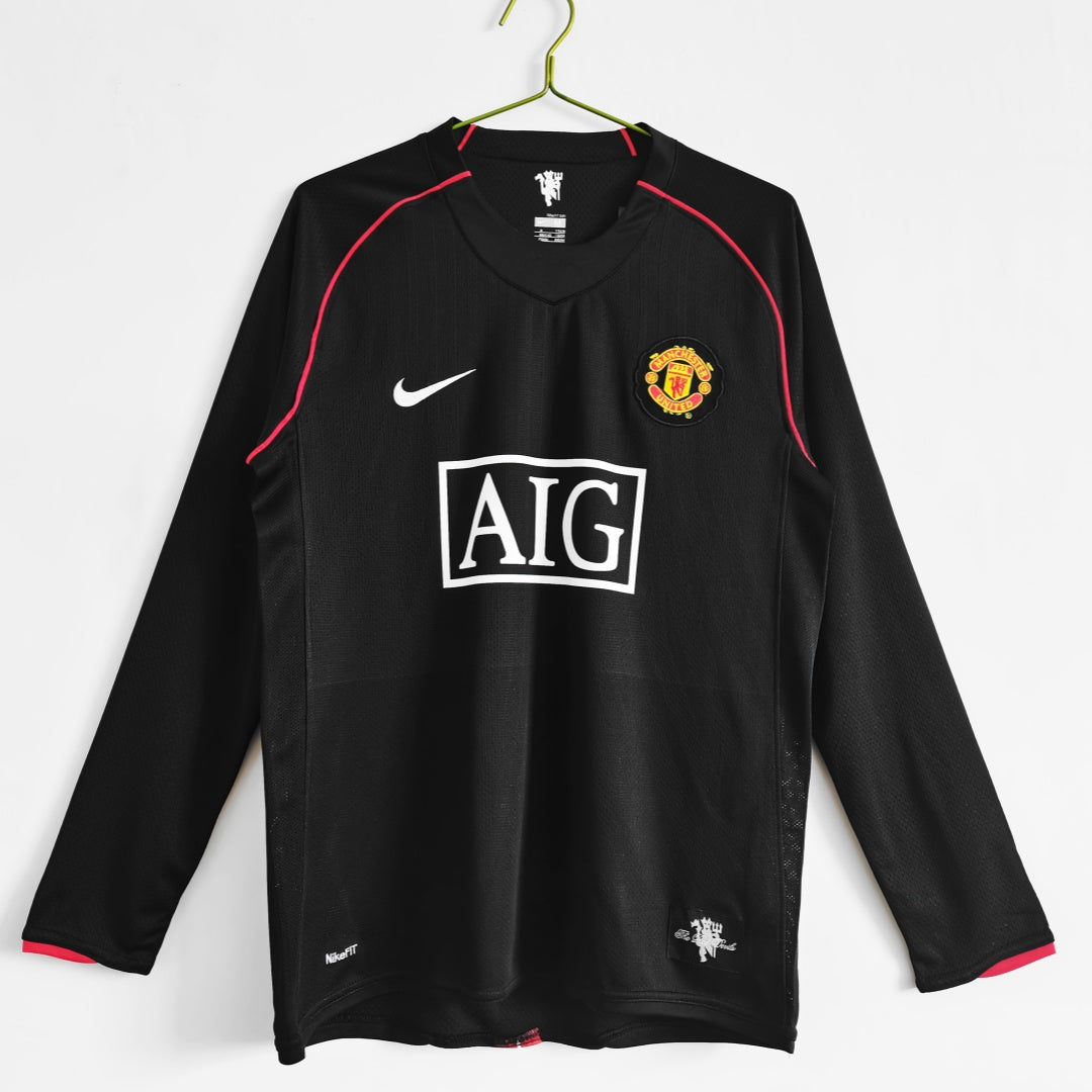 Maillot Manchester United maillot Rétro - 2007 extérieur Manches Longues