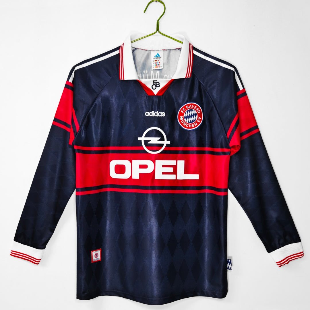 Maillot Bayern Munich - 1997-1999 Domicile Retro Manches Longues