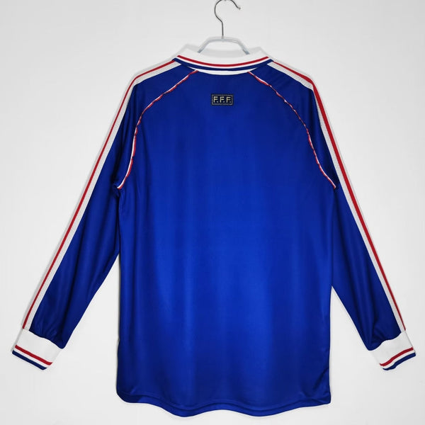 Maillot France - 1998 Domicile Retro Manches Longues