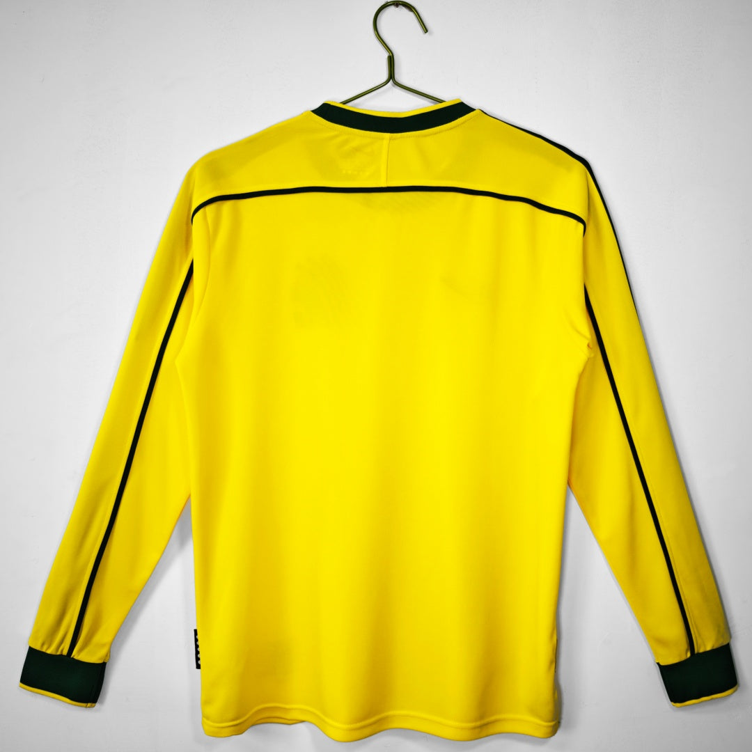 Maillot Brésil Rétro - 1998 Domicile Manches Longues