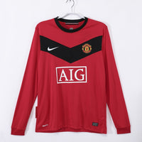 Maillot Manchester United maillot - 2010 Domicile Retro Manches Longues